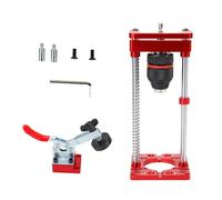 FLEXMAN Supporto per Trapano Manuale, Supporto per Trapano Elettrico Manuale in Lega di Alluminio, Staffa di Fissaggio per Trapano da Banco Portatile, Localizzatore Foro Cerniera d