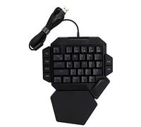 flexman Tastiera da Gioco Meccanica a 35 Tasti con una Sola Mano, Cablata, Retroilluminazione a Colori, Tastiera Meccanica Gioco con Funzione Definizione Macro per Wins 2000 XP ME