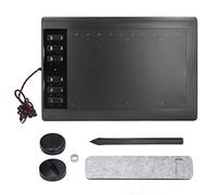 FLEXMAN Tavoletta Grafica, Tavoletta Grafica Digitale 233PPS 5080LPI 14,2 X 9,4 con Cavo USB da 1,7 M, Sensibilità Alla Pressione di Livello 8192, 12 Tasti di Scelta Rapida Fisica
