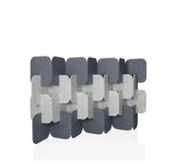 FLEXMIUT PLUG | Set da 4 pezzi (A x L x P) 114 x 174 x 25 cm - Parete divisoria Grigio/Grigio Chiaro