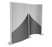 Flexmiut Wave | Parete visiva e insonorizzata - Parete divisoria Grigio