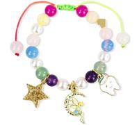 FLEXNOVA Fata dei denti, regalo per ragazze, braccialetto per il ciuccio, per l'inizio della scuola, per ragazze, amore, rabbia e denti da latte, regalo colorato, compleanno, battesimo, Natale