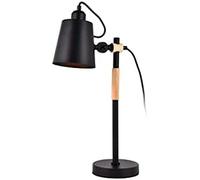 Flexo/Lampada da scrivania EDM 32114 32114 Nero Legno Metallo 60 W E27 Ø 15 x