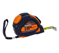 Flexometro professionale, metro a nastro 3 m, larghezza 16 mm, punta magnetica, clip per cintura, blocco automatico