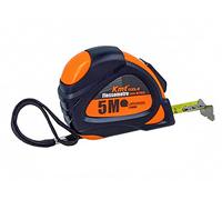 Flexometro professionale, metro a nastro, 5 m, larghezza 19 mm, punta magnetica, clip per cintura, blocco automatico