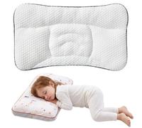 flexoriom kids cuscino, set ergonomico con fodera per crescita sana | altezze h1 h2 h3 da 6 mesi a 16 anni, memory foam viscoelastico, design a t per postura corretta, fodera rimovibile