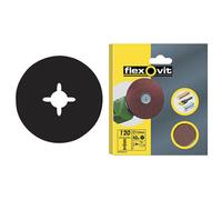 Flexovit 63642526377 Trapano Fissabile Dischi 125mm Zigrinato 50G - Confezione