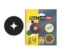 Flexovit 63642527562 Alluminio Ossido Fibra Dischi 115mm Sottile 80G - Pacco 10