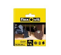 Flexovit Delta Hook E Loop Foglio Abrasivo 94Mm Medio 80G Pacco 6 FLV64913