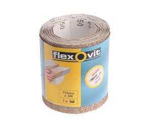 Flexovit General Uso Levigatura Rotolo 115mm X 5m Grezzo 80G FLV26411