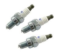 Flexparts - Set di 3 candele di accensione CMR6H, per decespugliatori e motoseghe, sostituisce NGK CMR6H 3365, Stihl 00004007011, Honda 31916-ZH0-003, Husqvarna 5310086-15 Bosch USR7AC