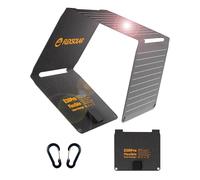 FlexSolar Pannello solare pieghevole portatile da 30W QC3.0 18W USB-A USB-C Impermeabile IP67 Ricarica rapida per cellulari, tablet, powerbank, fotocamera, torcia da campeggio ed escursionismo