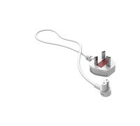 Flexson Cavo di alimentazione corto 0,35 m per SONOS ERA 100 e 300, RAY, ARC, SUB (GEN 3), SUB-mini, AMP, BEAM, PLAY BASE, PLAY5 (GEN 2) - Bianco (UK)