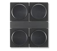 Flexson Dispositivo di montaggio a parete per 4 Sonos Amp - Nero