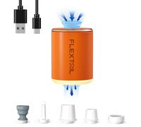 FLEXTAIL TINY PUMP 2X - Pompa ad aria portatile da 4 kPa con luce da campeggio e batteria da 1600 mAh, infaltione/diflazione/illuminazione
