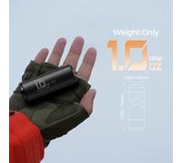 FLEXTAIL ZERO PUMP - Pompa d'aria da campeggio da 30 g, gonfiatore elettrico portatile per materassini, 1 batteria ricaricabile inclusa