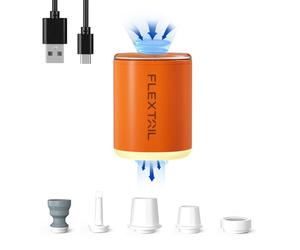 FLEXTAILGEAR TINY PUMP 2X, Pompa ad Aria Elettrica Portatile, Lampada Campeggio, Luce Campeggio 3 Luminosità, Design Magnetico, per Gonfiare e Aspirare per Letto ad Aria, Materasso ad Aria