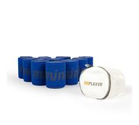 FLEXVIT Mini set da 10 Power (blu) - Fasce di resistenza molto forti per allenamento di gruppo, costruzione di forza ed esercizi impegnativi, perfette per esperti e professionisti