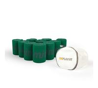 FLEXVIT Mini set di 10 fasce di resistenza per allenamento di gruppo, rafforzamento muscolare e stabilità, perfette per esperti e atleti