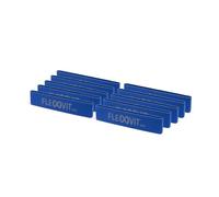 FLEXVIT Mini set da 10 Power (blu) - Fasce di resistenza molto forti per allenamento di gruppo, costruzione di forza ed esercizi impegnativi, perfette per esperti e professionisti