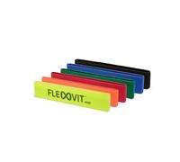 FLEXVIT Set di 6 fasce di resistenza per tutti i livelli di fitness, allenamento completo ed esercizi versatili, da molto leggero a estremamente forte, ideale per principianti e professionisti