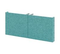 FlexWall | Altezza 1 raccoglitore | Ante anti-rumore - Turchese