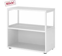 FlexWall | Altezza 2 raccoglitori | unità + telaio | con piedini regolabili Bianco