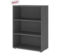FlexWall | Altezza 3 raccoglitori | 3 x unità con piedini regolabili Grafite