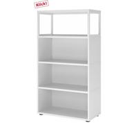 FlexWall | Altezza 4 raccoglitori | 3 x unità + telaio | con piedini regolabili Bianco