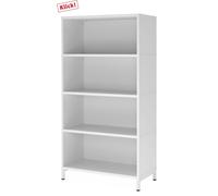 FlexWall | Altezza 4 raccoglitori | 4 x unità con telaio di base Bianco