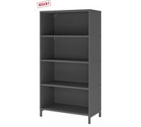 FlexWall | Altezza 4 raccoglitori | 4 x unità con telaio di base Grafite