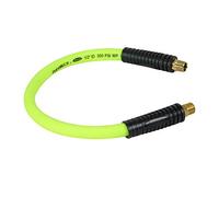 Flexzilla Swivel Whip tubo dell' aria, 1/2 pollici x 0,6 m. (3/8 in. Mnpt Swivel x 3/8 in. Mnpt ends), resistente, leggero, ibrido, Zillagreen - HFZ1202YW3S
