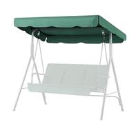 Flexzion Baldacchino di ricambio per altalena da esterno, 182,9 x 132,1 cm, 2 posti, in tessuto, impermeabile, resistente ai raggi UV, per esterni, giardino, patio, cortile, parco, portico, sedie,