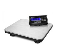 Flexzion Scala postale industriale piattaforma digitale per pacchi di spedizione per veterinari veterinari animali domestici cane gatto bestiame pavimento ufficio peso 400 libbre con display LCD