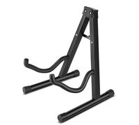Flexzion Supporto da pavimento a forma di A per chitarre acustiche ed elettriche - Rack portatile per strumenti musicali espositore chitarra classica basso, Accessori stand poggia sostegno piedistallo