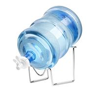 Flexzion Supporto distributore per acqua, Supporto dispenser piantana rialzata per bottiglione d'acqu, Set in metallo placcato, Rubinetto water contenoitore bottiglie, Campeggio e uso domestico