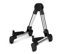 Flexzion Supporto per chitarra, pieghevole, regolabile, con telaio ad A, portatile, per chitarra acustica elettrica classica e basso, violino, ukulele, banjo, mandolino, portatile e leggero