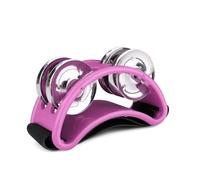Flexzion Tamburello del piedi percussion, Strumento musicale gadget cajon accessori foot shaker, Tamburo per bambini KTV festa regalo per cantanti e chitarristi, Musica sonagli percussioni (Rosa)