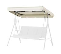 Flexzion Baldacchino di ricambio per dondolo da esterno, 182,9 x 132,1 cm, a 2 posti, in tessuto, resistente ai raggi UV, impermeabile, per esterni, giardino, patio, cortile, parco, veranda, mobili,
