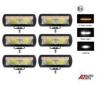 Flexzon 6X 5" LED Luce Stroboscopica Di Avviso 10V-30V E9 Mark HQ