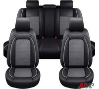 Flexzon Coprisedili Premium Completo In Similpelle E Tessuto Grigio Nero