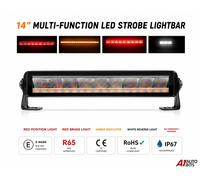 Flexzon Light Bar LED 14" Barra Fari Luci Cabina Posteriore Multicolore