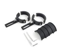 Fleymu 2 Pezzi Staffa di Montaggio Fari LED Universale (38 mm - 60 mm), Staffe Supporto Faretti Moto, Staffe di Montaggio Barra Luminosa Morsetto, per Veicoli Auto Camion Moto Barca