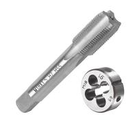 Fleymu M18 X 1,5mm Metrico Maschi e Filiere, Kit di maschiatura e filettatura HSS Maschi a Mano Destra Filettatura, Strumenti per Filettatura per La Lavorazione del Legno e del Metallo