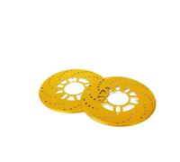 FLFHDUP Copertura del Rotore del Freno A Disco, Copertura Decorativa del Freno A Tamburo in Alluminio, Strumenti Antipolvere per Ruota Posteriore Parapolvere Freni(Gold)