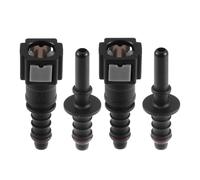FLFHDUP Iniettore di Carburante 4 Pezzi 6,3 mm 7,89 mm 8 mm 10,5 mm connettore a sgancio rapido per Tubo Flessibile del Carburante, accoppiatore per Tubo Flessibile del Carburante(6.3mm-8mm)