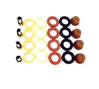 FLFHDUP Iniettore di Carburante Adatto per Bosch, Incluso microfiltro, Guarnizione in plastica, Tappo a Spillo, 4 Set di Kit di Riparazione iniettori Carburante