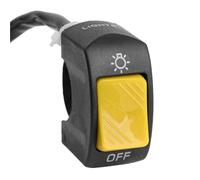 FLFHDUP Interruttore Manubrio Moto Pulsante di Controllo Dell'interruttore per Motocicletta, Controllo della Lampada di Segnalazione del Faro Montato sul Manubrio, Accessori Interruttore Moto(Yellow)