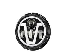 FLFHDUP Lampadine per motociclette Adatto per Yamaha Adatto per Harley Road King Faro anteriore rotondo da 7" Kit di illuminazione anteriore Faro per moto(7 Inch V)