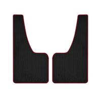 FLFHDUP Parafanghi Kit Adatto per Auto SUV Fuoristrada Accessori Auto Parafango Universale per Auto Ruote Anteriori Posteriori Paraspruzzi Parafanghi Protezione(2pcs Large Red)